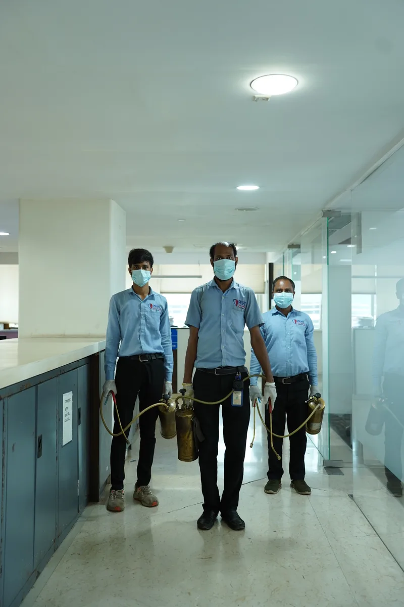 Precision spray application near office partitions